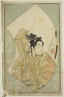The Actor Sawamura Tanosuke I, from "A Picture Book of Stage Fans (Ehon butai ogi)", Japan, 1770. Creator: Shunsho.