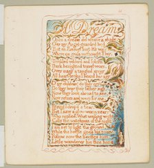 Songs of Innocence and of Experience: A Dream, ca. 1825. Creator: William Blake.