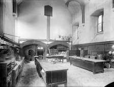 Interior of the kitchens at New College, Oxford, Oxfordshire, 1901. Artist: Henry Taunt