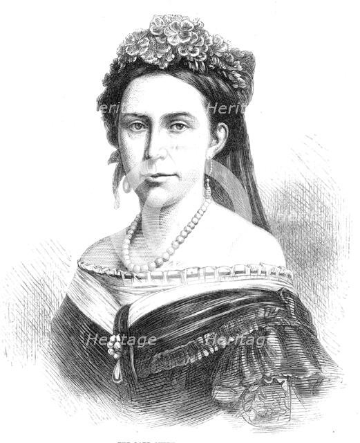 The late Queen of Sweden, 1871. Creator: Unknown.