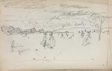Italian Sketchbook: Landscape (page 57), 1898-1899. Creator: Maurice Prendergast (American, 1858-1924).