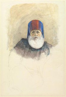 Study for Mehmet Ali Pasha, c. 1844. Creator: John Frederick Lewis (British, 1805-1876).