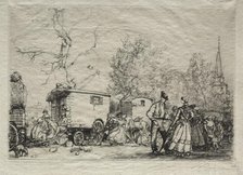 At the Fair St. Jean de Mont, 1906. Creator: Auguste Louis Lepère (French, 1849-1918).