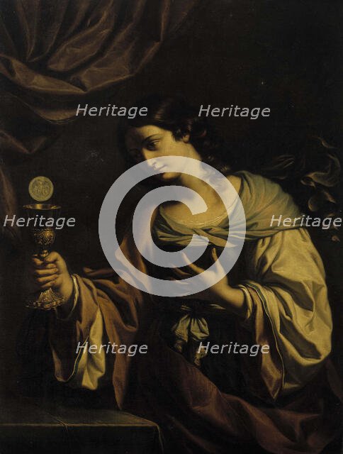 An allegory of faith (St. Clare), 1776. Creator: Ivan Akimovic Akimov.