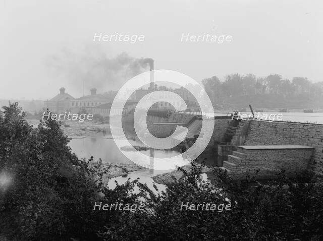 Paper mill, Combined Locks, Wis., between 1880 and 1899. Creator: Unknown.