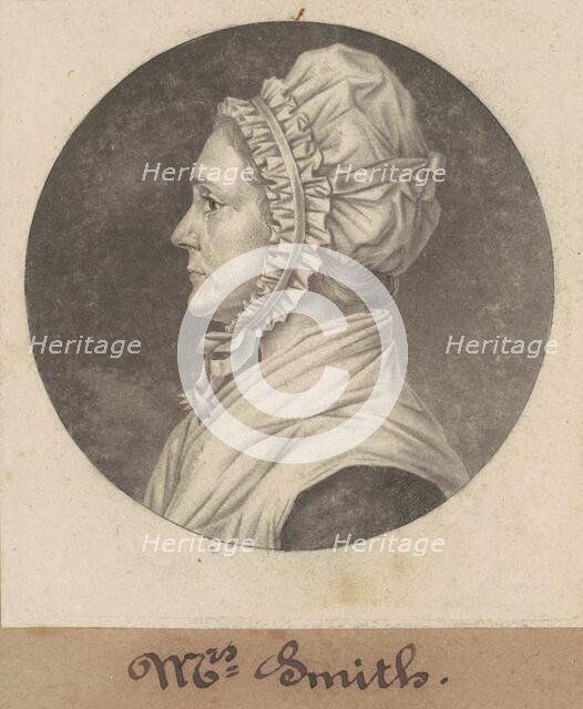 Elizabeth Custis Teackle Smith, 1803. Creator: Charles Balthazar Julien Févret de Saint-Mémin.