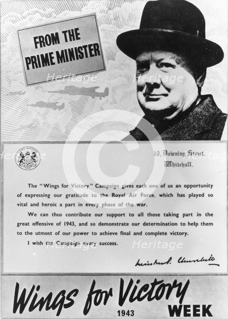 Wings for Victory Week poster, 1943. Artist: Unknown