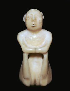 Inuit carving of a human figure, 19th century. Artist: Unknown