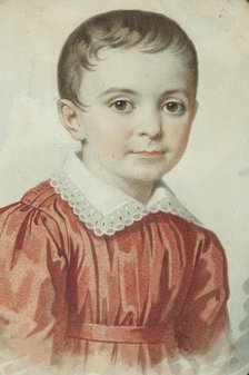 Portrait of Eugenia Kochubey as child, 1849. Creator: Hampeln, Carl, von (1794-after 1880).