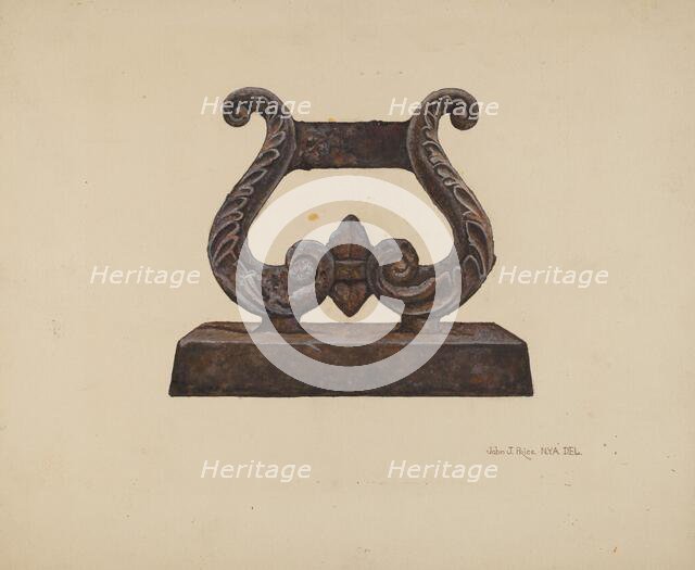 Foot Scraper, c. 1942. Creator: John Price.