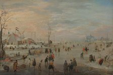 Enjoying the Ice, c.1615-c.1620. Creator: Hendrick Avercamp.
