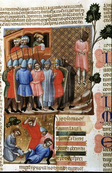 Administration of justice, Miniature in 'Codex Justinian Institutiones Feodorum et Alia', illumin…