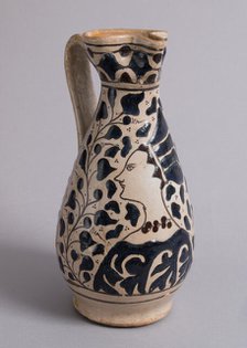 Jug with Finely-Dressed Woman, Central Italian, 1430s. Creator: Unknown.