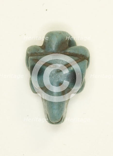 Amulet of a Ram's Head, Egypt, New Kingdom-Later Period? (about 1500-664 BCE). Creator: Unknown.