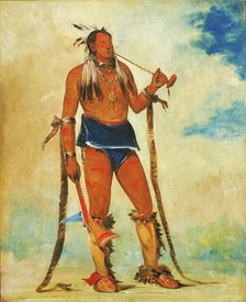 Wah-chee-háhs-ka, Man Who Puts All Out of Doors, 1835. Creator: George Catlin.