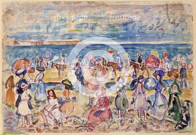 Holiday in New England, ca. 1910-1911. Creator: Maurice Brazil Prendergast.