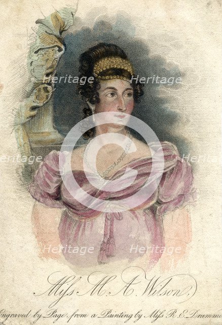Miss M A Wilson, c1820-1850Artist: Rose Emma Drummond