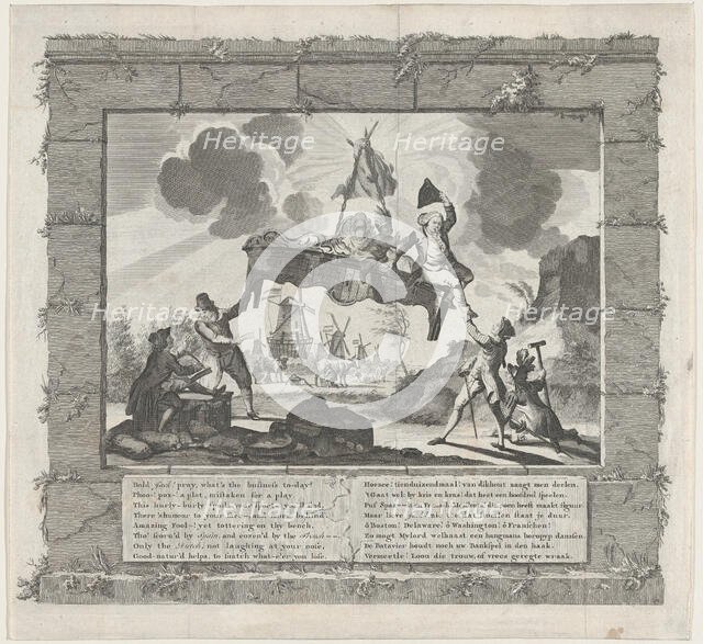 Het Tegenwoordig Veward Europa [Europe in Her Present Disordered State], ca. 1780. Creator: Anon.