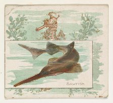 Sawfish, from Fish from American Waters series (N39) for Allen & Ginter Cigarettes, 1889. Creator: Allen & Ginter.