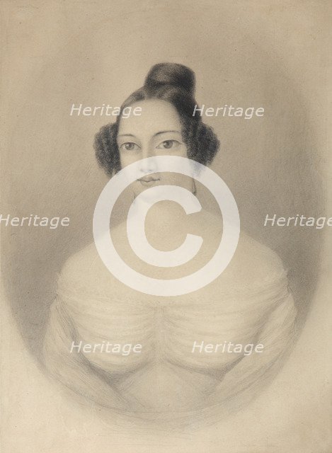 Portrait of Ekaterina Alexandrovna Sushkova (1812-1868), 1844. Artist: Tikhobrazov, Nikolay Ivanovich (1818-1874)