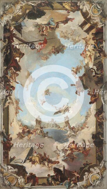 Wealth and Benefits of the Spanish Monarchy under Charles III, 1762. Creator: Giovanni Battista Tiepolo.