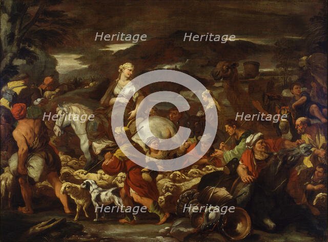 The Departure of Rebecca, Second Half of the 17th century. Creator: Giordano, Luca (1632-1705).