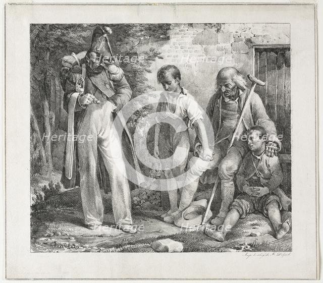 Begging for Alms, 1819. Creator: Nicolas Toussaint Charlet (French, 1792-1845).