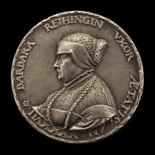 Barbara Reihing, 1491-1566, Wife of Georg Hermann 1512 [obverse], 1538. Creator: Hans Kels the Younger.