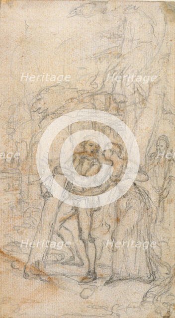 Study for William Shakespeare's "The Tempest", c. 1744. Creator: Hubert Francois Gravelot.