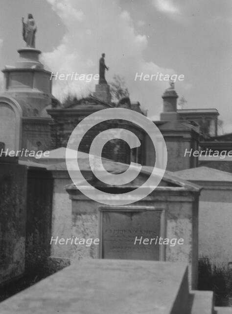 St. Louis Cemetery, New Orleans, between 1920 and 1926. Creator: Arnold Genthe.