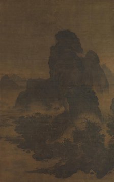 Landscape in the style of Fan Kuan, early 12th century. Creator: Unknown.