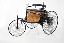 1885 Benz 3 wheeler scale model. Creator: Unknown.