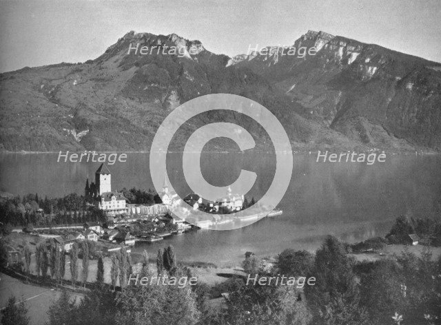 'Spiez, on Lake Thun', 1910. Artist: John Swain & Son.