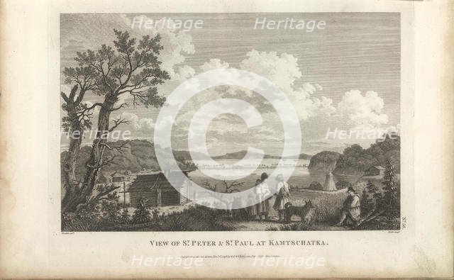 View of the Petropavlovsk Harbor, 1780s. Creator: La Perouse, Jean-Francois de Galaup, comte de (1741-1788).