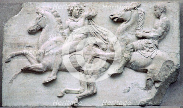 Part of the Elgin Marbles from the Parthenon, 5th century BC. Artist: Unknown