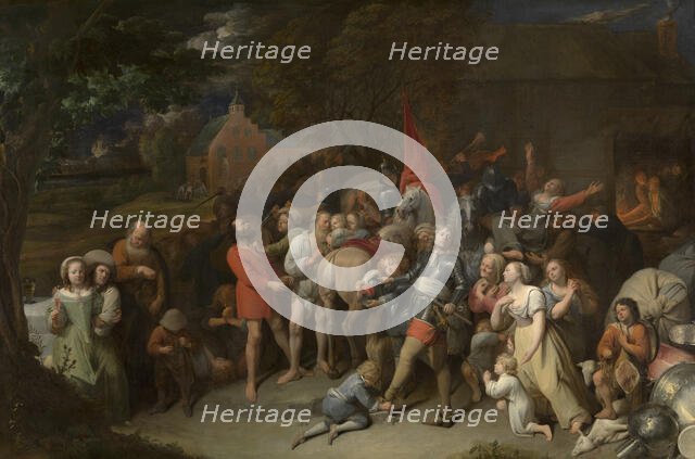 Plundering Soldiers , 1655-1660. Creator: Ryckaert (Rijckaert), David (1612-1661).