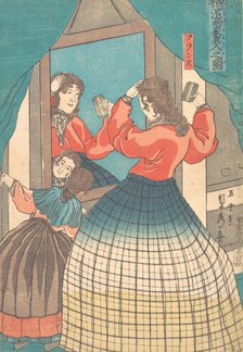 Print, 1861 (Bunkyu 1, 1st month). Creator: Sadahide Utagawa.