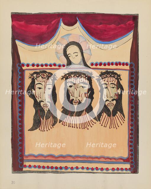 Plate 20 (Variant): Saint Veronica: From Portfolio "Spanish Colonial Designs of New Mexico", 1935/19 Creator: Unknown.