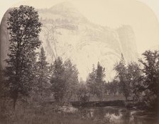 River View of the Royal Arches, Yosemite, 1861. Creator: Carleton Emmons Watkins.