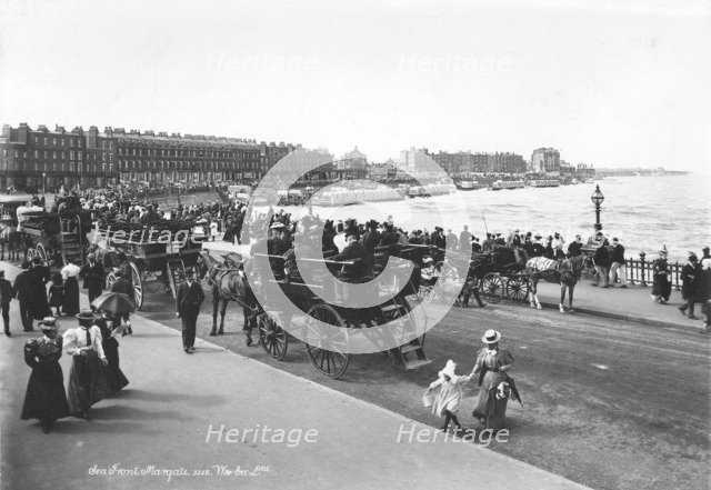 Carriages at Margate, Kent, 1890-1910. Artist: Unknown