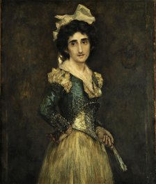 Portrait of Maria Luisa Fortuny, 1893. Creator: Fortuny Marsal, Mariano (1838-1874).