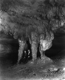 "The Bridal Altar" (stalactites), Mammoth Cave, Edmondson County, Kentucky, c1891. Creator: Frances Benjamin Johnston.