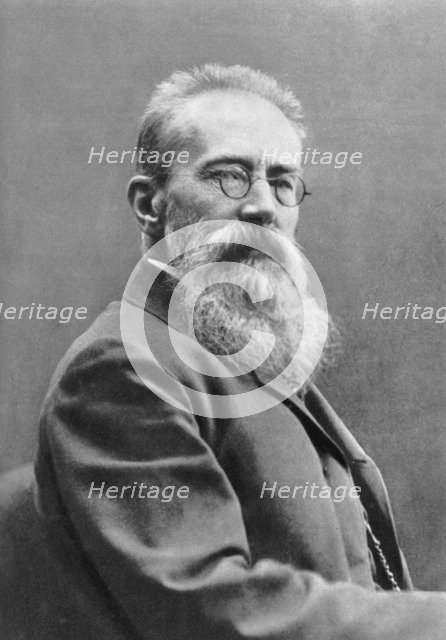 Nikolai Rimsky-Korsakov (1844 - 1908), Russian composer. Creator: Samour.