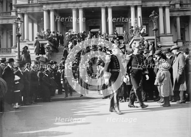 New Year's Reception at White House - General View; Army And Navy Officers, 1912. Creator: Harris & Ewing.