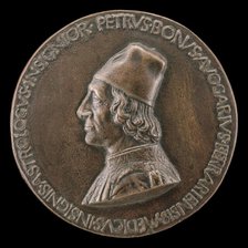 Pietro Bono Avogario, 1425-1506, Physician and Astrologer [obverse], c. 1472. Creator: Sperandio Savelli.