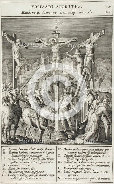 The Coup de Lance, 1593. Creator: Jan Wierix.
