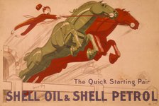 Poster advertising Shell oil and petrol. Artist: Unknown