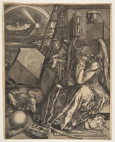 Melencolia I (copy), 1602. Creator: Jan Wierix.