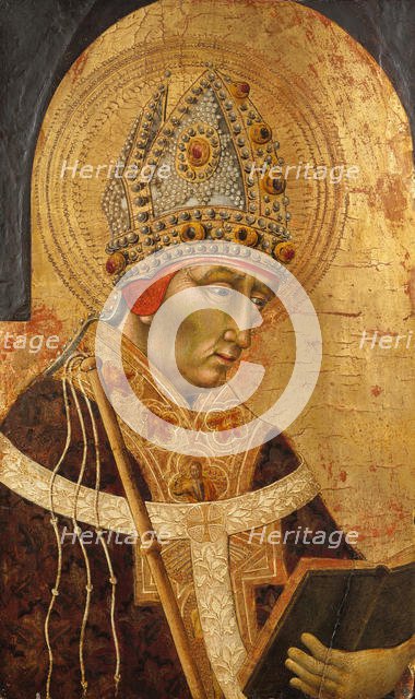 Saint Ambrose, 1465-70. Creator: Giovanni di Paolo.