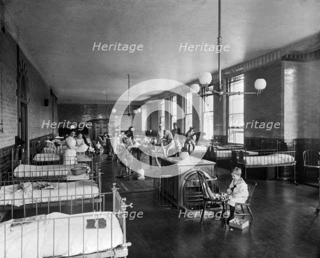 Children's ward, Hospital for Sick Children, Great Ormond Street, London, 1893. Artist: Bedford Lemere and Company.